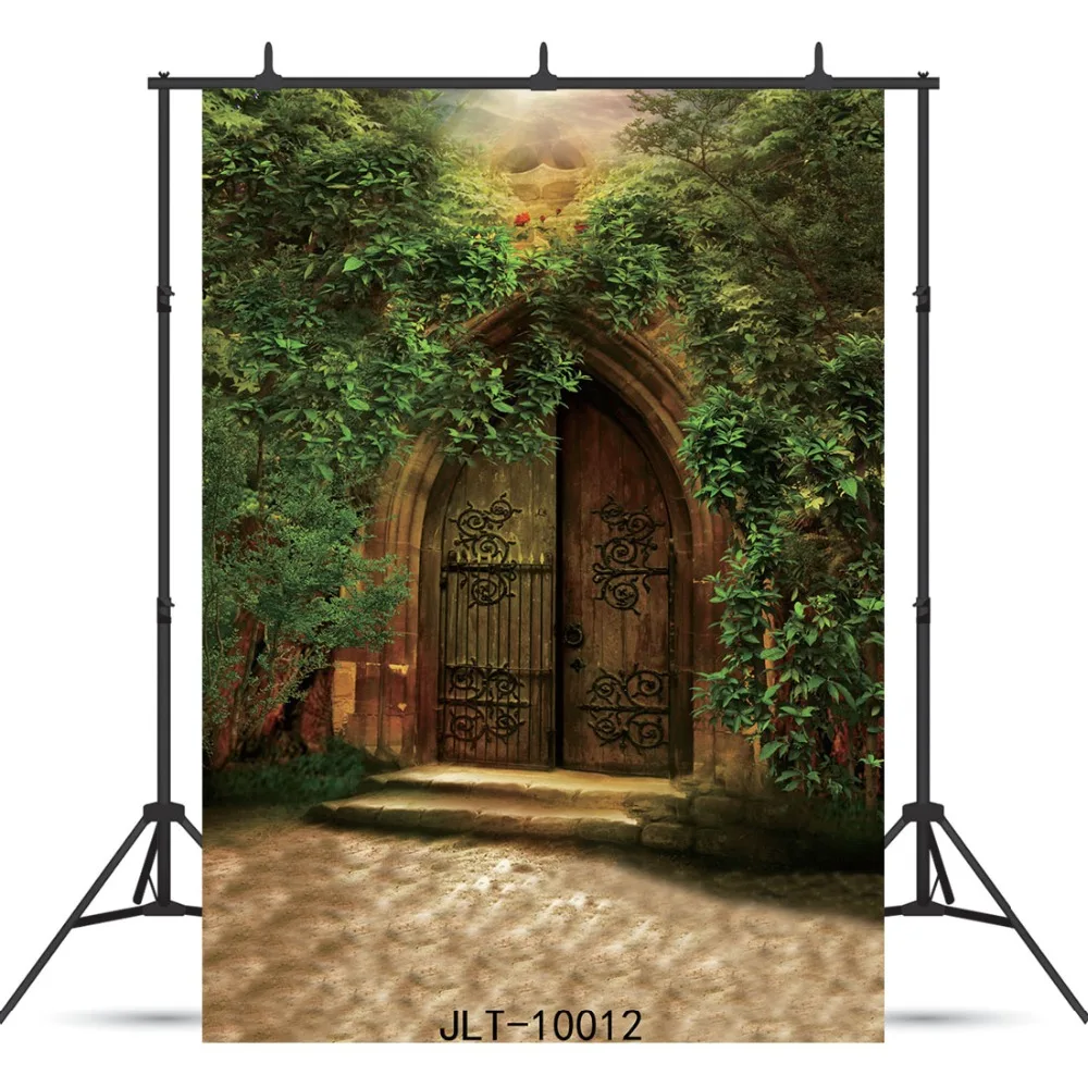 

Garden Door Leaves Vinyl Photographic Background for Portrait Children Baby New Born Backdrop Photocall Photo Booth Studio