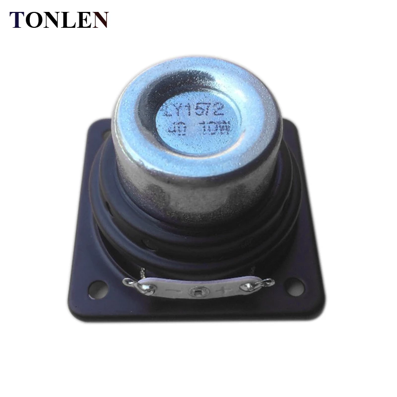 TONLEN 2 шт 4 Ом 10 Вт Полнодиапазонный динамик 48*48 мм DIY HIFI Динамик s Портативная аудиосистема домашний кинотеатр музыкальный компьютерный динамик