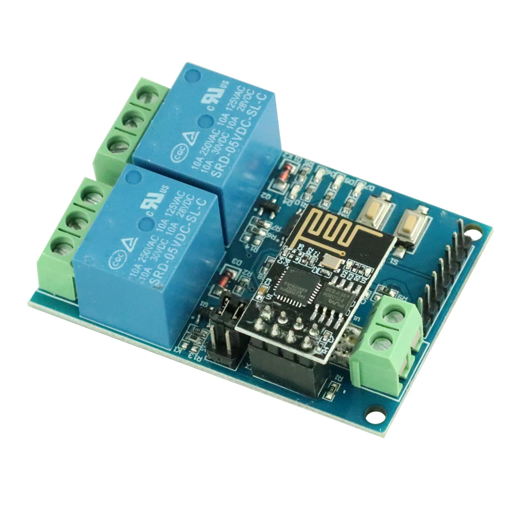 Релейный модуль ESP8266 двухканальный пульт дистанционного управления с Wi Fi 5 В для