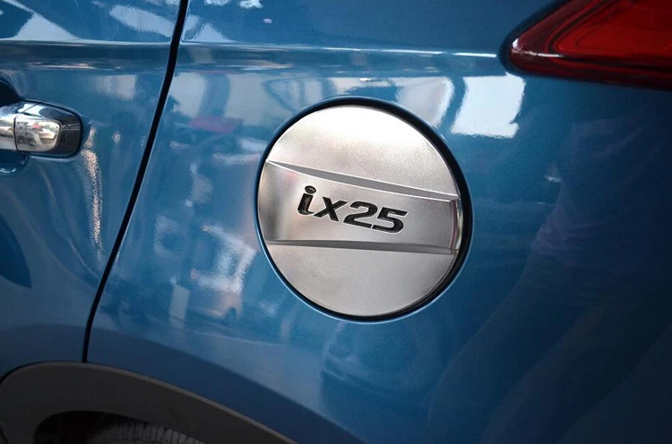 Luhuezu хромированный топливный бак крышка Газа крышка для hyundai Creta IX25 аксессуары