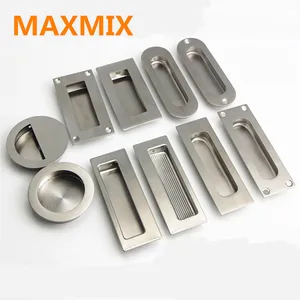 MAXMIX 1 шт. Скрытая утопленная Мебельная ручка из нержавеющей стали круглая квадратная кухонная шкаф ящик комод ручка для двери