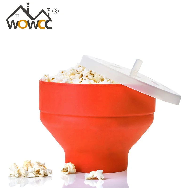 Чаша для попкоркорда Складная Силиконовая микроволновка Волшебная бытовая