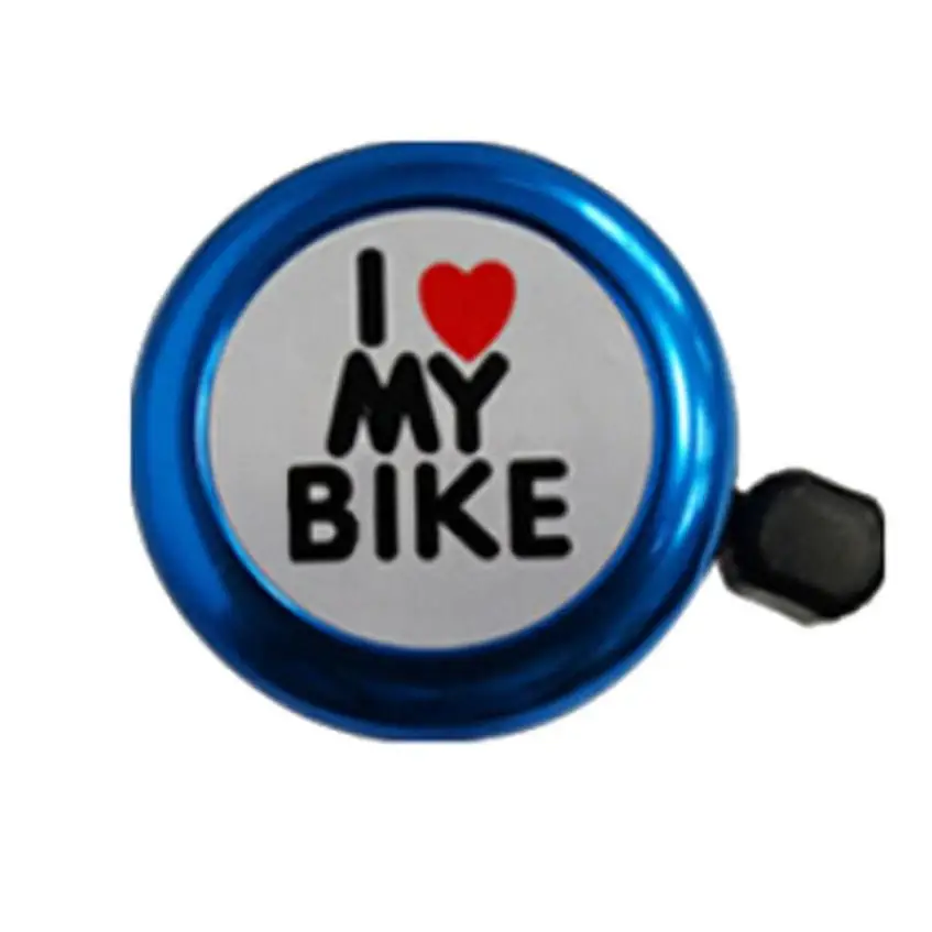 

New Safety Bicycle Bell I Love My Bike Printed Clear Sound Cute Bike Horn Alarm Warning Bell Ring Bicycle Accessory 0719