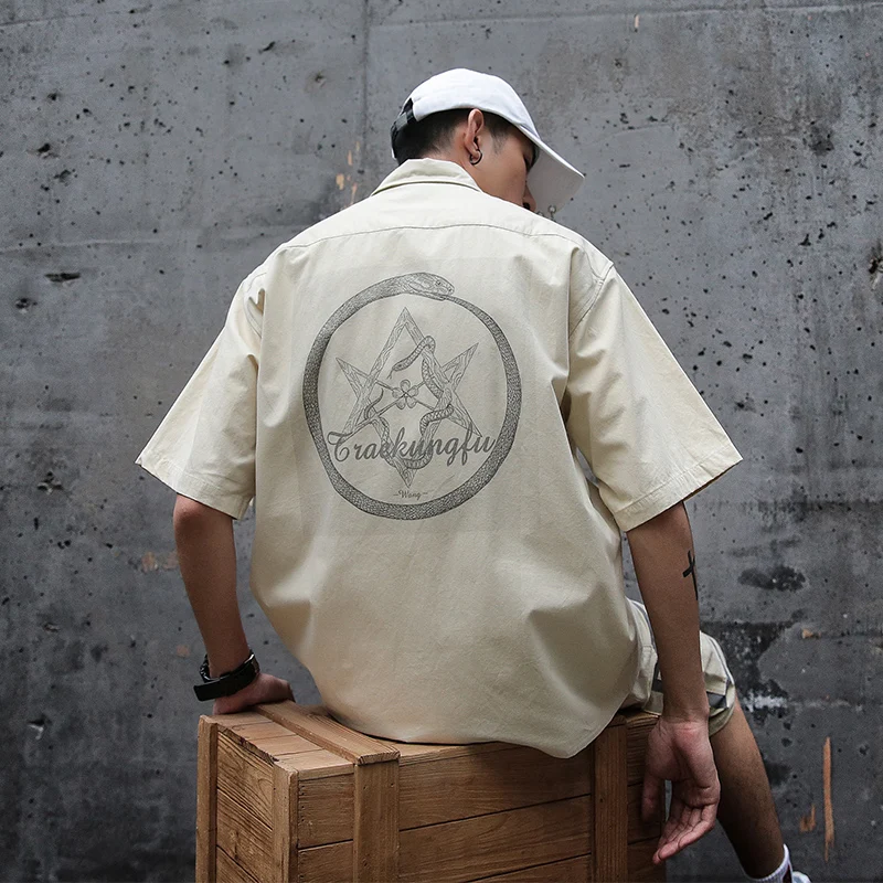 Мужской комплект со шнуровкой и шортами Карго модный Повседневный хлопковый