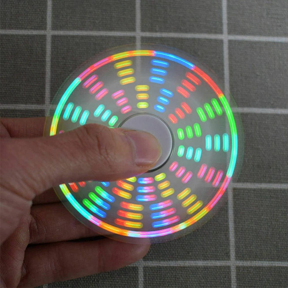 DIY SMD Обучающий набор интересный прочный акриловая лампа RGB треугольный Спиннер POV