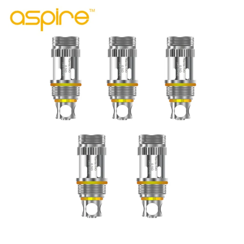 Оригинал Aspire Atlantis EVO Катушки 0.5ohm BVC Бак Распылитель Core 0.4ohm E Электронная Сигарета