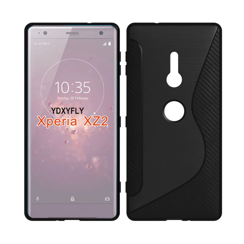 Нескользящий гибкий мягкий чехол для Sony Xperia XZ2 силиконовый гелевый Чехол из ТПУ с