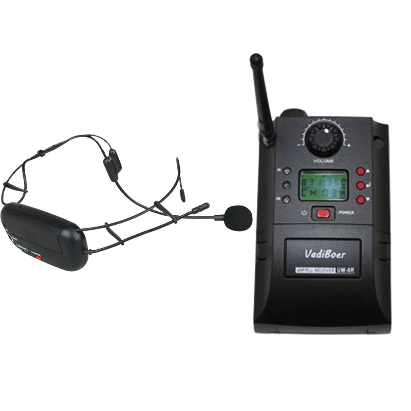 

Беспроводная гарнитура Vadiboer UHF, передатчик, беспроводной микрофон, комплекты приемников OK-16, Samson AirLine UHF