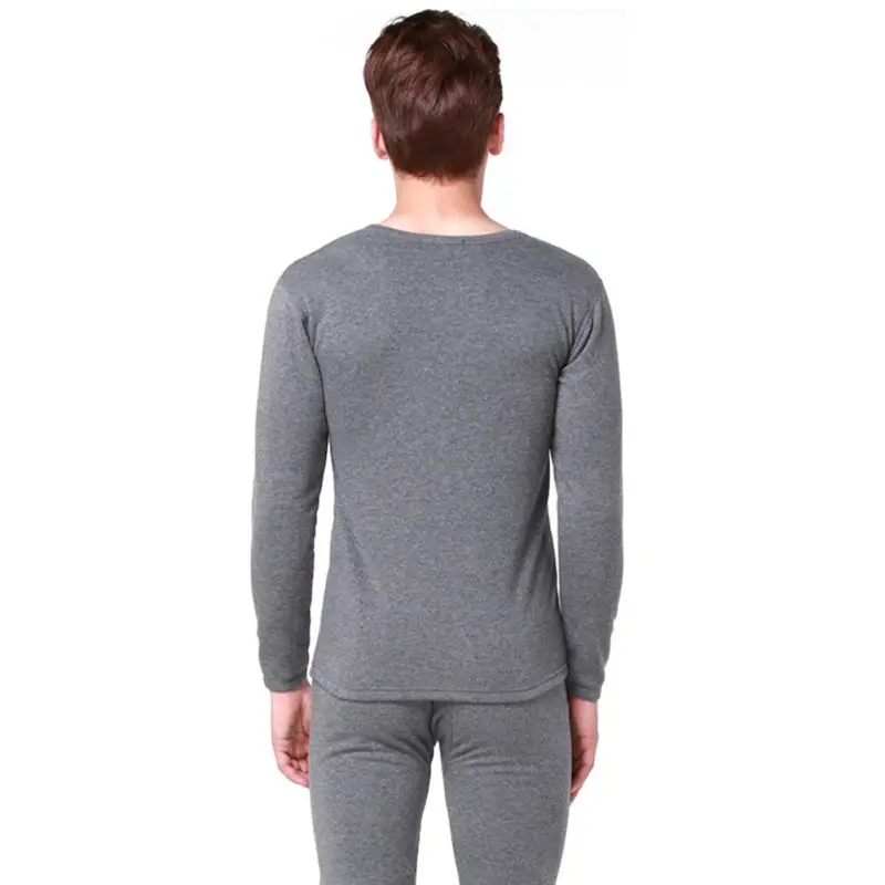 

2 Pcs/lot Cotton Men Thermal Underwear Set Autumn Winter Warm Thicken Long Johns Tops Bottom