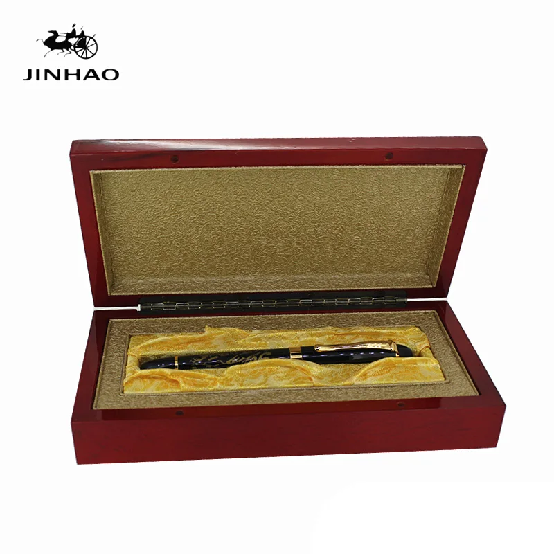 Jinhao Топ Класс красный деревянный оригинальная ручка коробка для подарка без ручки