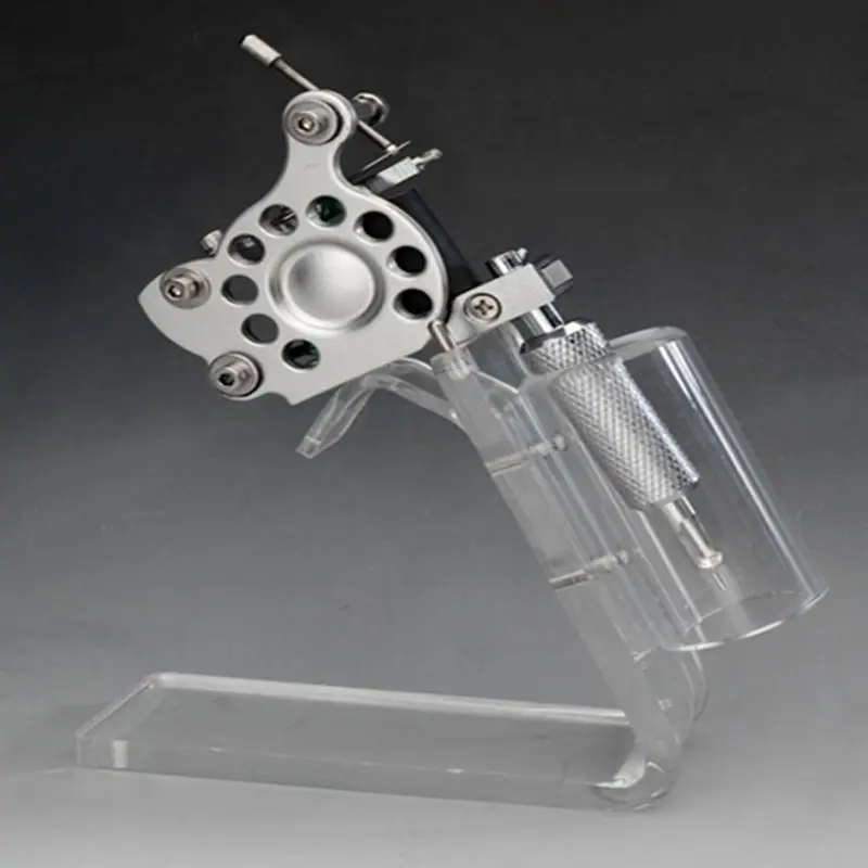 

1PC New Acrylic Tattoo Machine Gun Holder Stand Rack For Tattoo Machine Gun Permanent Makeup Accessories Free Shipping