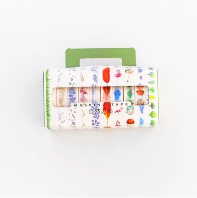 10 шт./лот изоляционная Kawaii лента Washi набор 8 мм* 3 м DIY Скрапбукинг декоративная клейкая лента MT01 - Цвет: 4