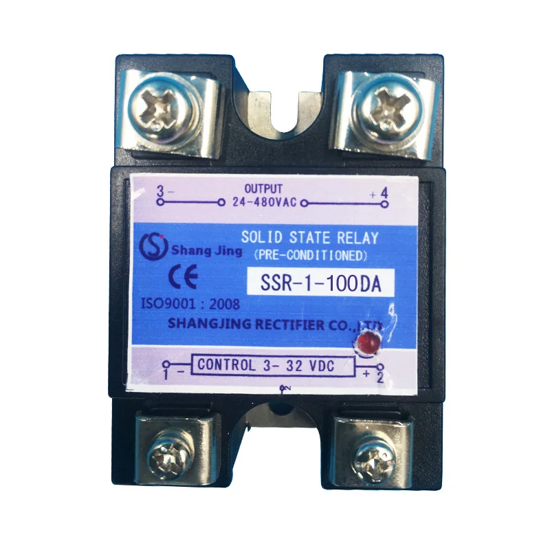 Бесплатная доставка Новое поступление SSR 40A 60A 100A выход 35 ~ 480VAC вход 3 32VDC Однофазное