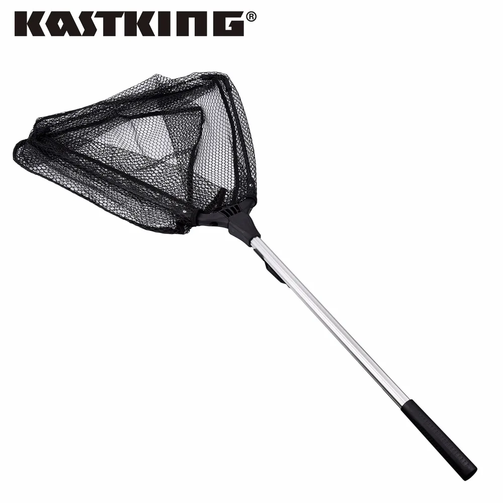 KastKing 90cm 160cm 210cm Folding Fishing Net Triangular Landing Network 3 Section Telescopic Hand Fish | Спорт и развлечения