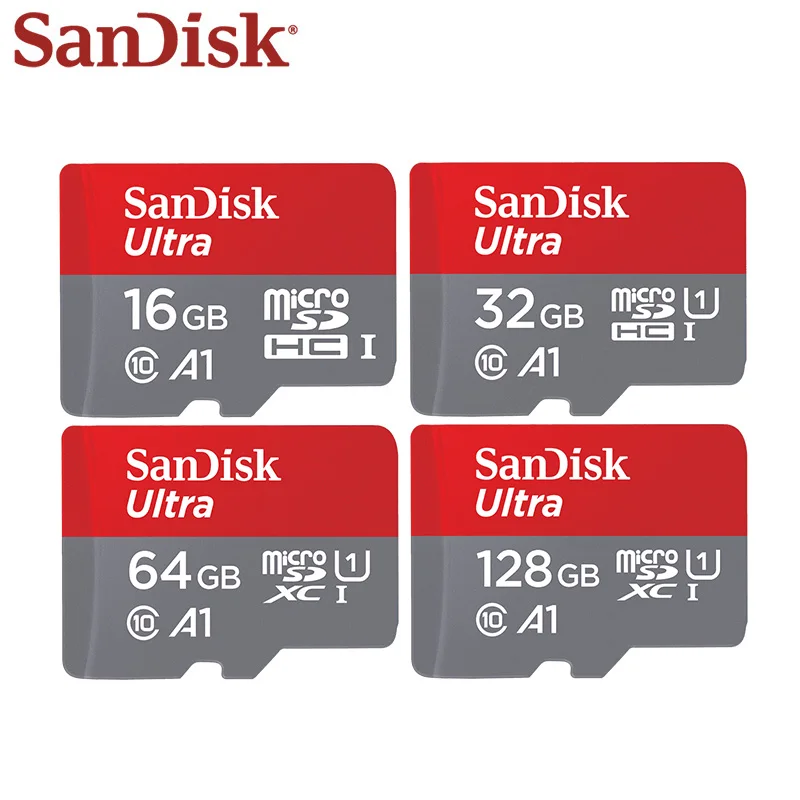 Двойной Флеш-накопитель SanDisk Class10 128 ГБ Оригинальный Micro SD карты TF карта ультра 98