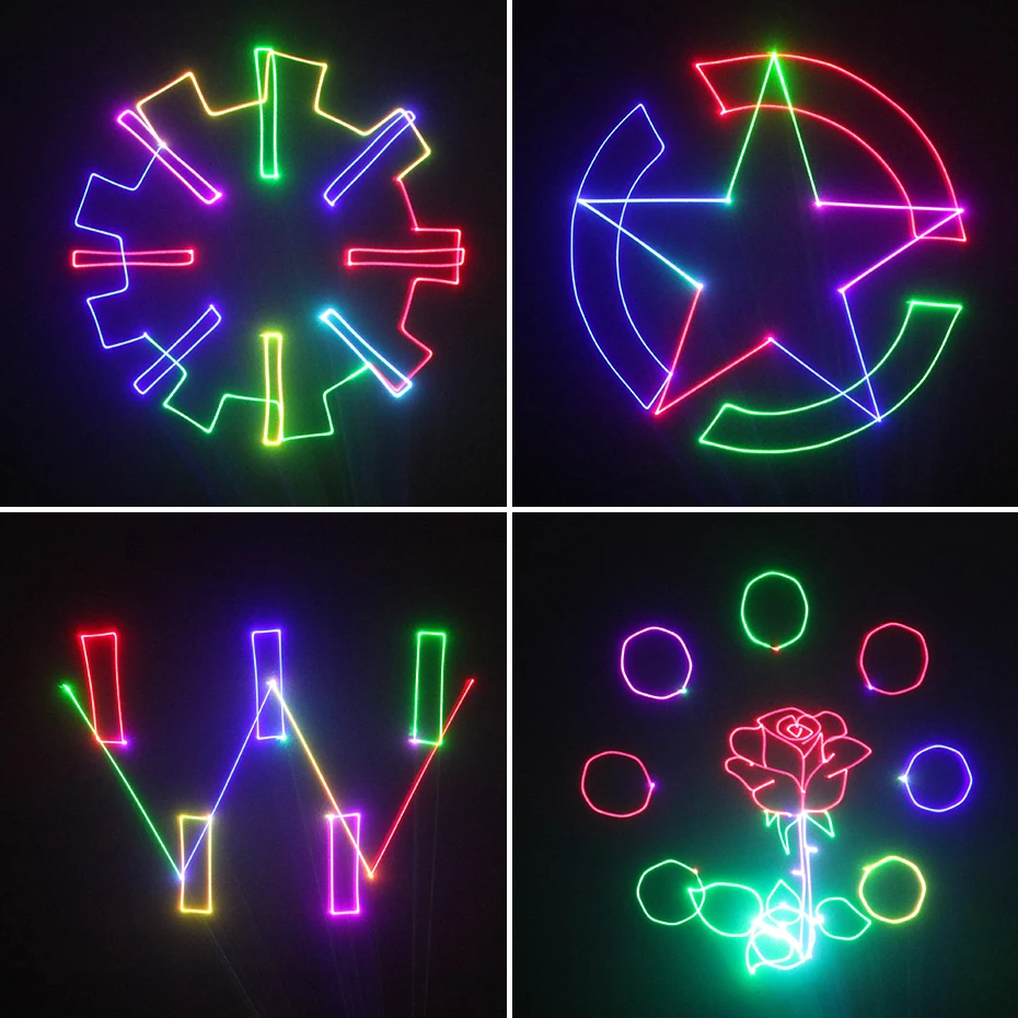 ALIEN 1 Вт RGB SD карта DMX 512 анимация PRO сценическое Лазерное освещение сканера