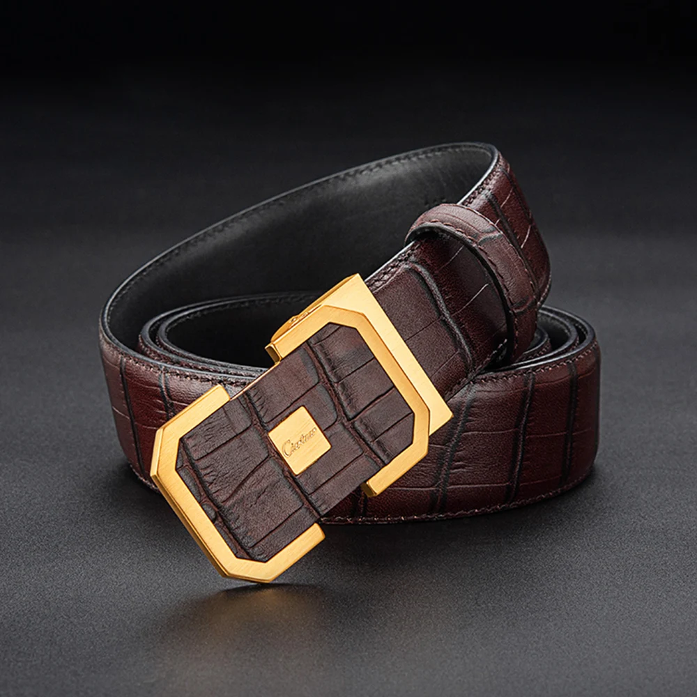Ciartuar кожаные ремни мужчин ремень из натуральной кожи роскошный Повседневный