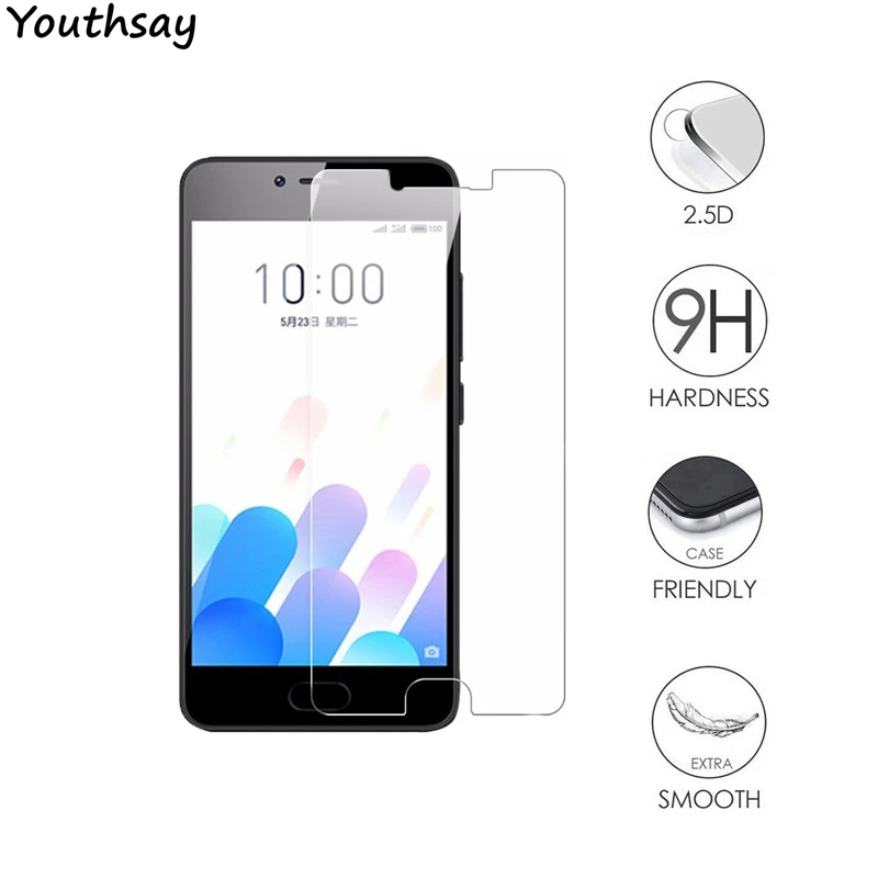 2 шт. для защиты экрана Meizu M5C стекло тонкое закаленное Защитное A5 Meilan