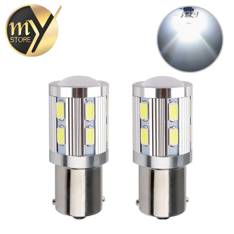 20 шт. 1156 BAU15S 12 SMD Samsung 5730 Светодиодная лампа высокой мощности py21w Автомобильные