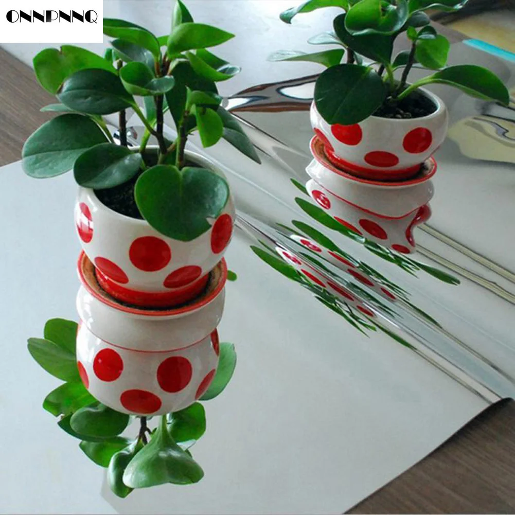 ONNPNNQ 60*100 см Фольга зеркало наклейки на стену пленка самоклеющиеся DIY домашний