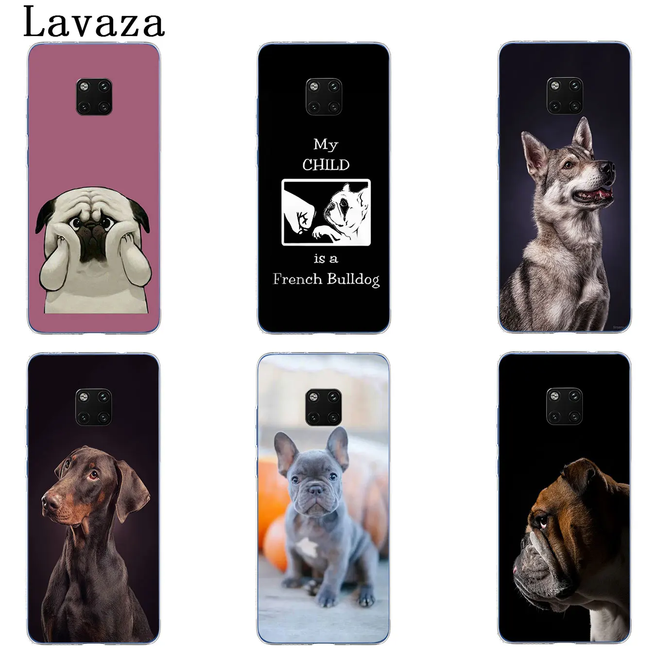 Чехол для телефона Lavaza Dog cute Bulldog Puppies Huawei Mate 30 10 20 Pro Lite Nova 5I 4 3i 3 2i 2 Y6 Prime | Мобильные
