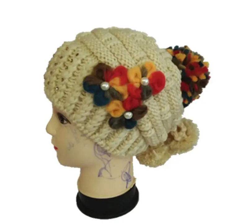 Winter rithinstone Baggy Crochet Beanie Hats Skull Caps hat tamhat barret Handmade Womens mixed colors 11pcs/lot #3450