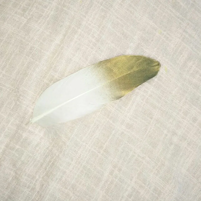 

100 pcs Goose Feather 15-20cm 6-8 Inch Accessory plume Double color feathers
