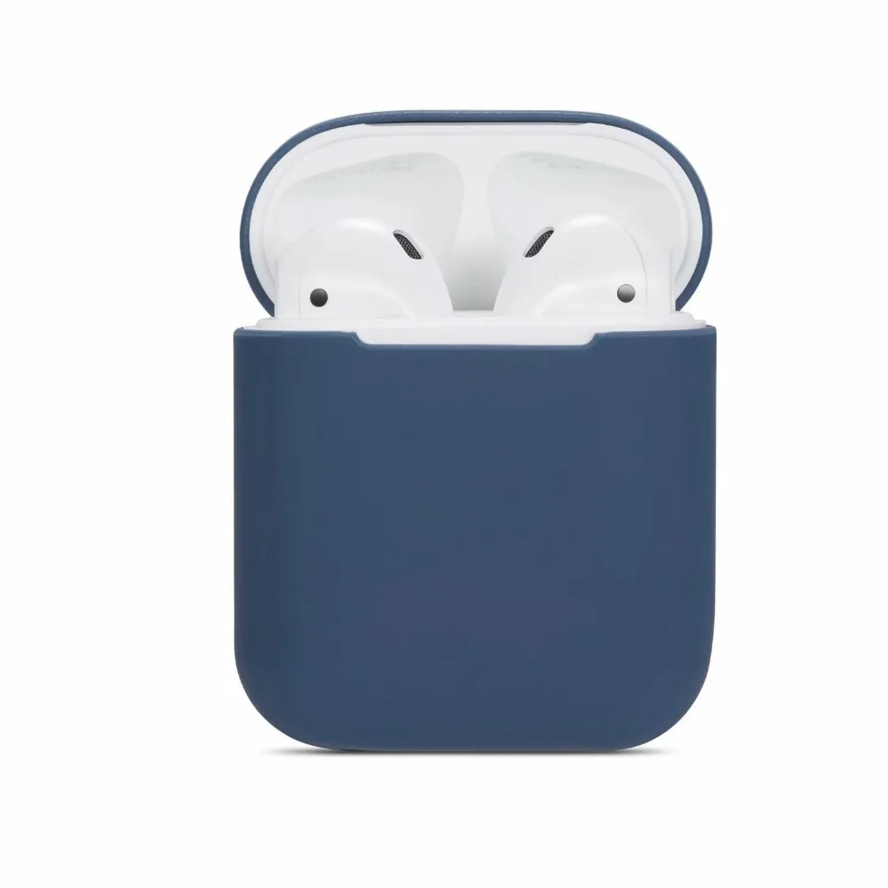 Чехол для AirPods, силиконовый, Bluetooth, беспроводной чехол для наушников, для Apple Airpods 2, защитный чехол, аксессуары для кожи, зарядная коробка, 1 шт