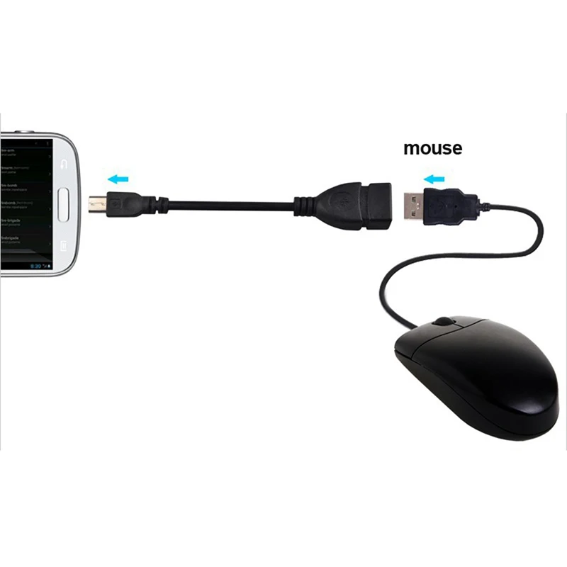 Микро-USB OTG Кабель-адаптер 5pin Mini USB папа-USB 2 0 Тип A мама хост-адаптер кабель для