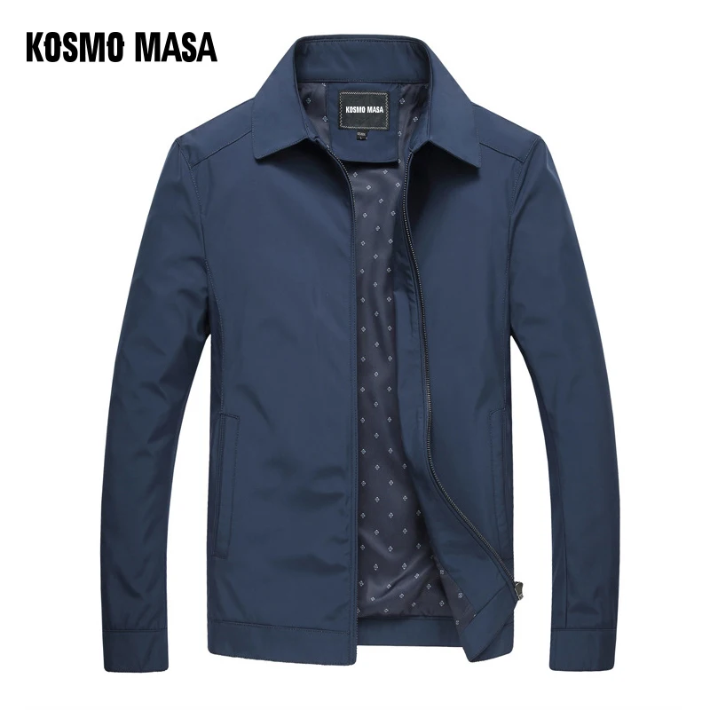 

KOSMO MASA Windbreaker Jacket Men's Spring Autumn Mens Jackets And Coats Turn-down Collar Casual Jacket For Men Outwear MJ0070
