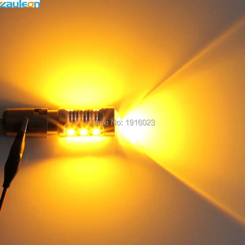 Zauleon 2 шт. Высокая мощность 1157 BAY15D 24SMD 2835 Светодиодный автомобильный двухцветный