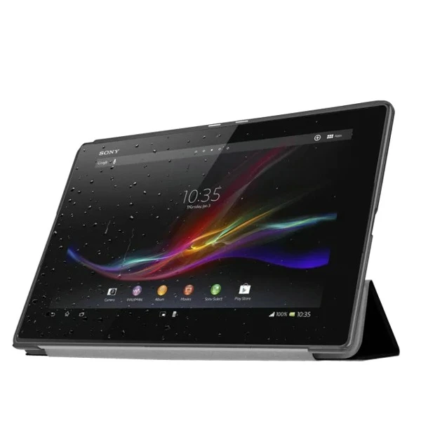 Ultra Slim Magnetic Folio Stand Leather Case Smart Cover +2x Films +1x Stylus For Sony Xperia Z4 Tablet 10.1 SGP771 SGP712 | Компьютеры и