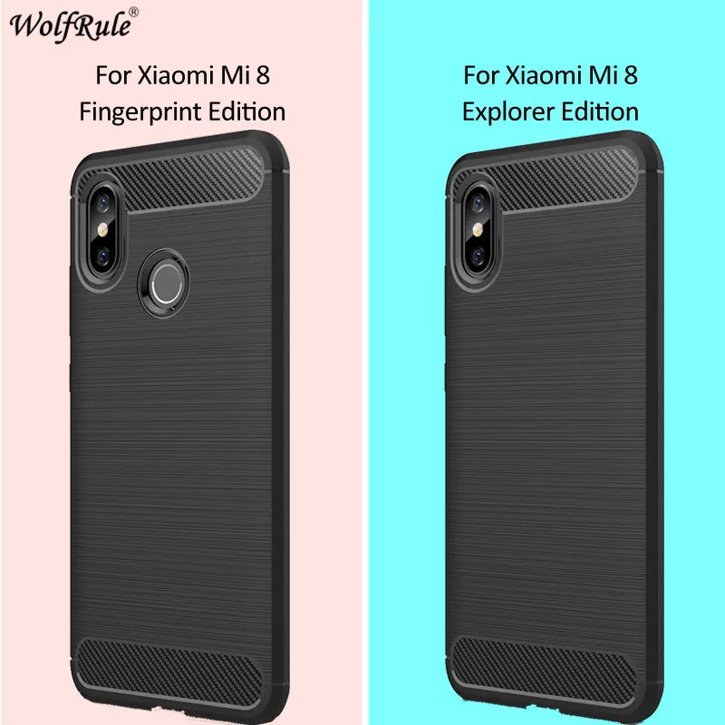 Чехол для Xiaomi Mi 8 мягкие ТПУ чехлы прочный бампер чехол телефона Mi8 6 21 дюйма |