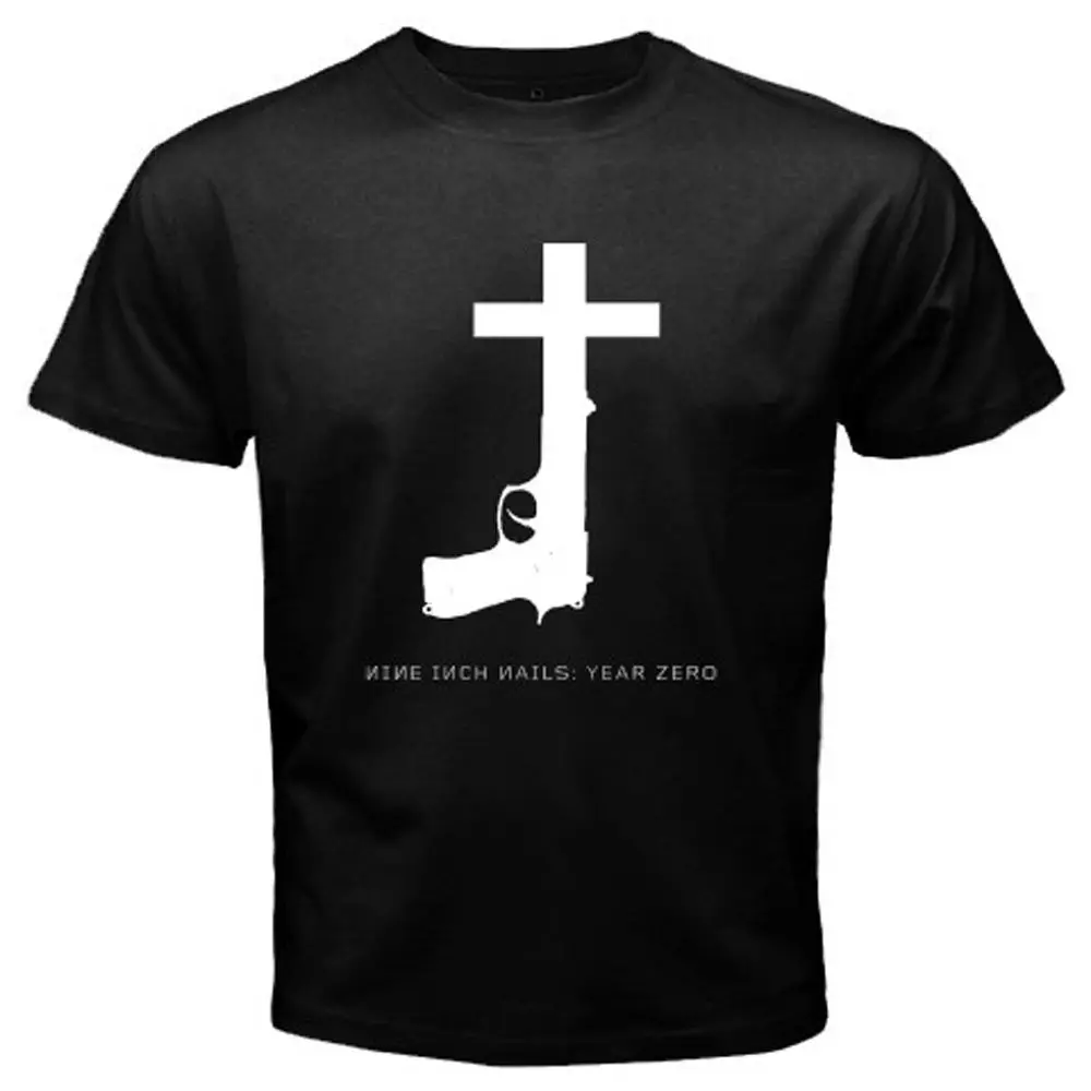 Новая NIN Nine Inch Nails * Year Zero Rock Band Мужская Черная Футболка размер S до 3XL Повседневная