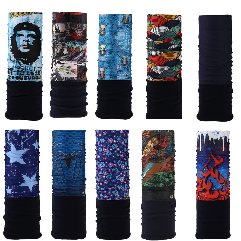 Зимняя флисовая велосипедная многофункциональная бандана повязка на голову