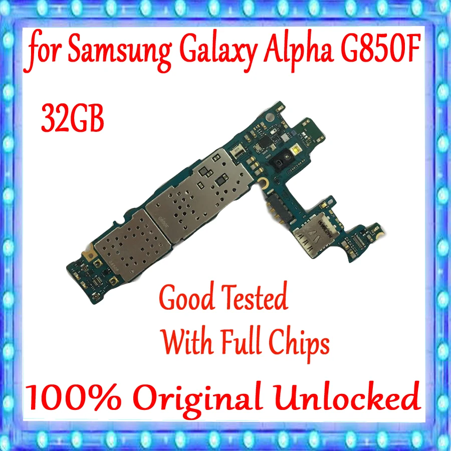 Для оригинальной материнской платы Samsung Galaxy Alpha G850F 32 гб разблокированная с чипами