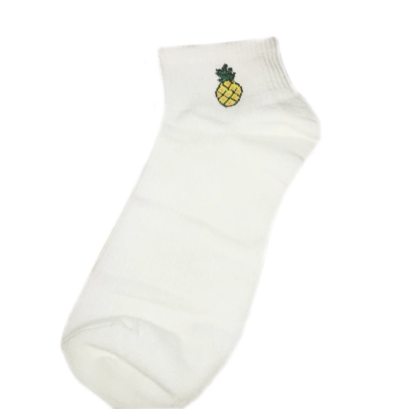 D Женские осенние хлопковые носки высокого качества с принтом фруктов, 1 пара, удобные весенние корейские милые носки-башмачки, Лидер продаж, Новые Популярные носки-башмачки для девочек - Цвет: D