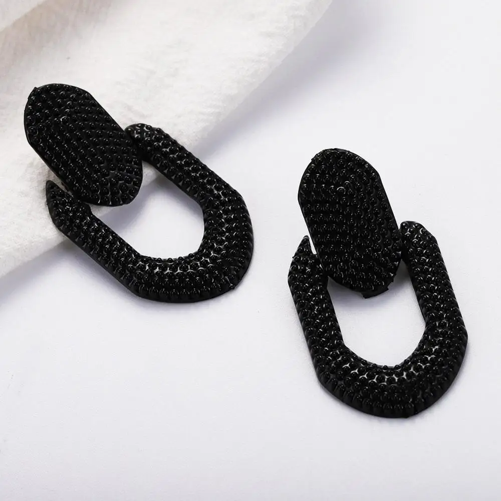 black 1 Miwens Новая черная длинная прямая Длинные висячие серьги Для женщин геометрический Романтический Симпатичные серьги оптовые ювелирные изделия Bijoux(украшения своими руками) A287 - Окраска металла: black 1