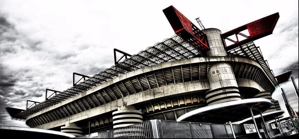 Классические Пазлы 3D головоломка стадион Giuseppe Meazza RU конкурс футбольная игра стадионы DIY кирпичные игрушки масштабные наборы бумаги