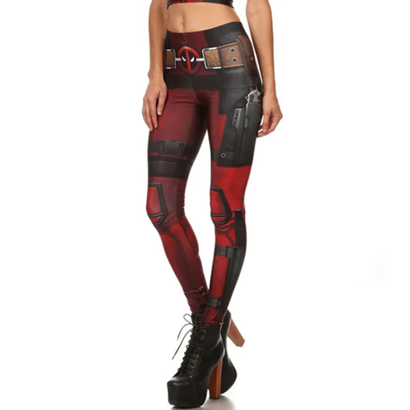 CIBO сексуальные штаны с принтом &quotДэдпул&quot для косплея эластичные фитнеса