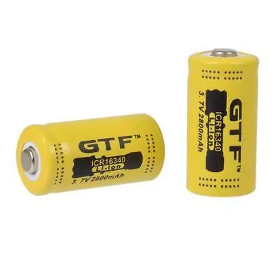 GTF 16340 литий-ионная аккумуляторная батарея 3,7 V 2800mAh Фонарь Батарея литиевая батарея Прямая поставка