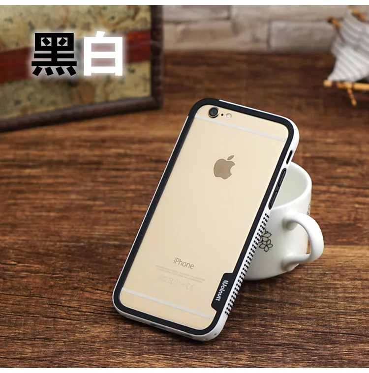 as the picture Для iphone 7 7plus бампер, Walnutt цвет шок силиконовый+ ТПУ бампер рамка для Apple iphone 6 6 S/6 6S plus/5S SE анти-скольжения - Цвет: as the picture