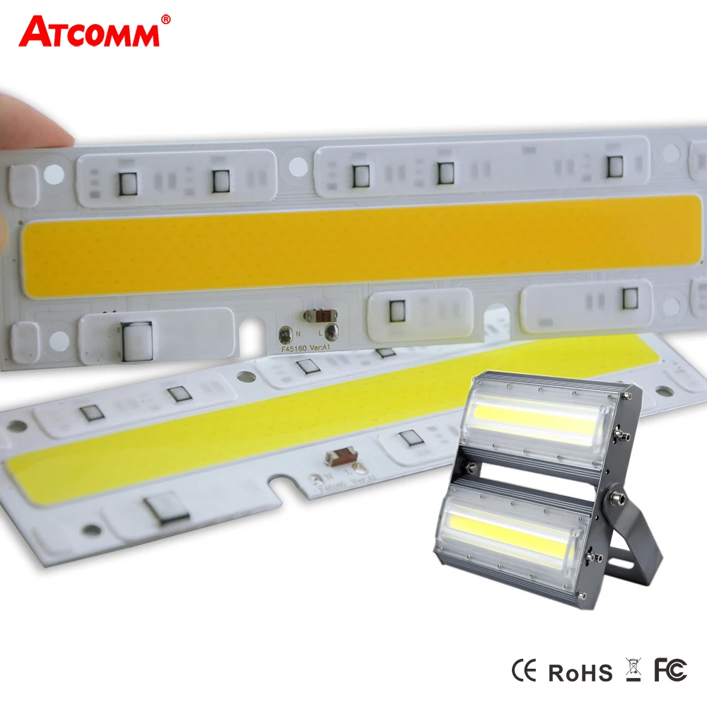 Высокомощная светодиодная матрица 30 Вт 50 70 100 150 110 В 220 умный IC светодиодный Диод