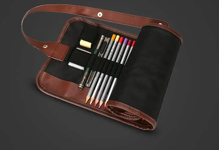 

36 Holes Pencil Bag , Roll Pencil Bag for Art Painting , Pencil Bag Roll Up Storage for Sketch Pencil