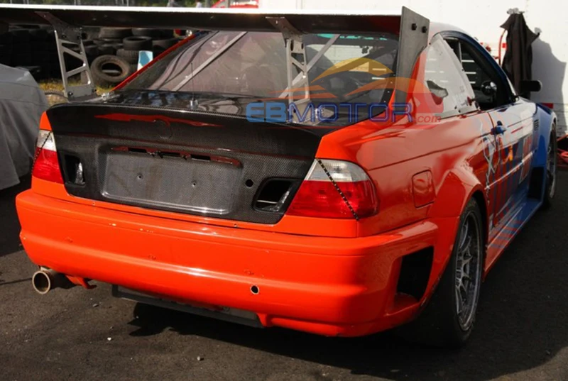 CSL Стиль настоящая крышка багажника из углеродного волокна для E46 COUPE 2000 2006 325 330 M3