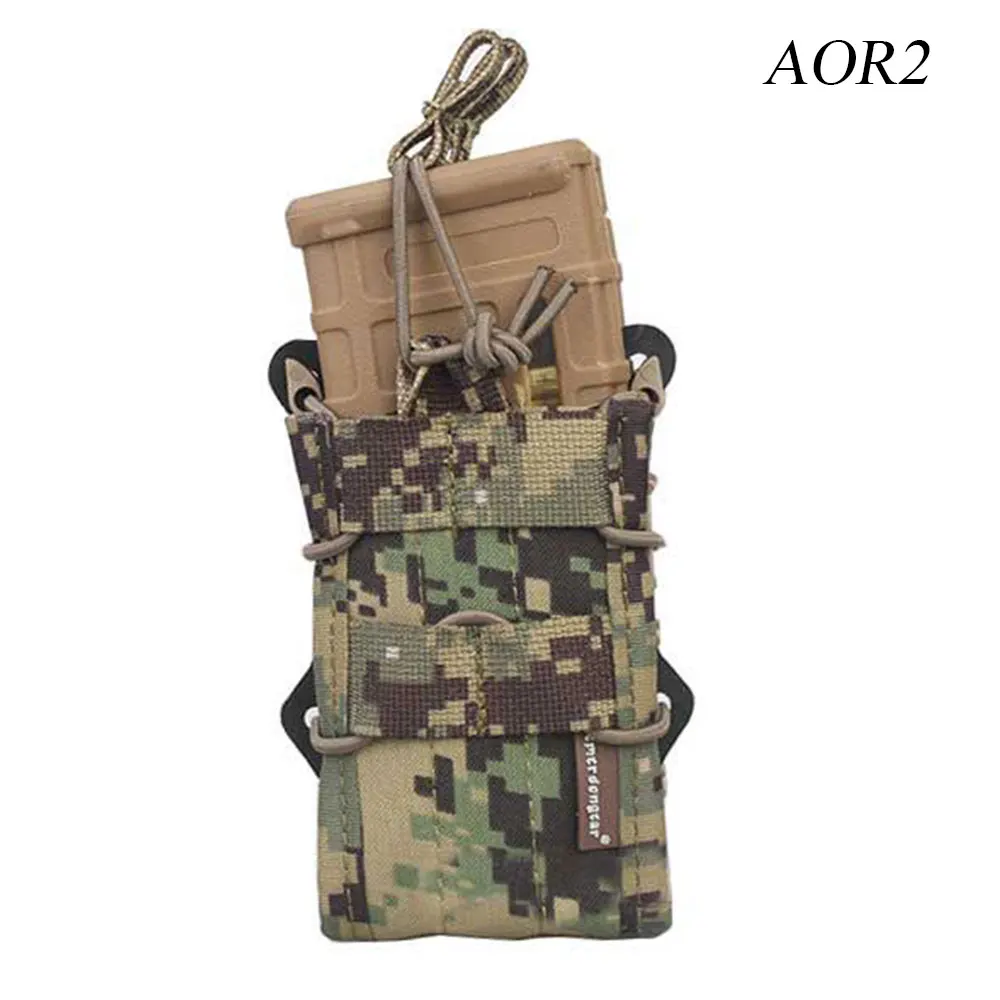 EMERSONGEAR 5,56 Двойной модульный винтовочный подсумок для M4 M16 Mag Molle подсумок для страйкбола охоты MOLLE подсумок Мультикам EM6035
