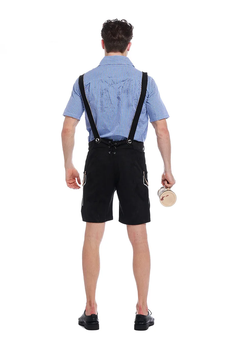 Эхо Взрослый мужской традиционный Октоберфест Костюм Lederhosen Bavarian Octoberfest немецкий