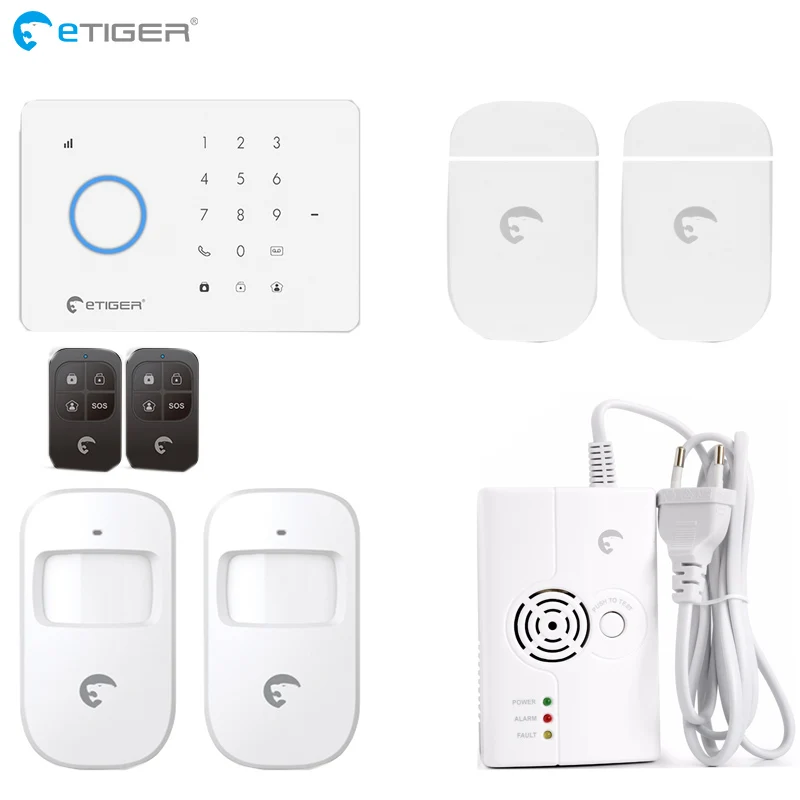 Беспроводная GSM сигнализация Etiger S3B 433 МГц домашняя охранная детектор