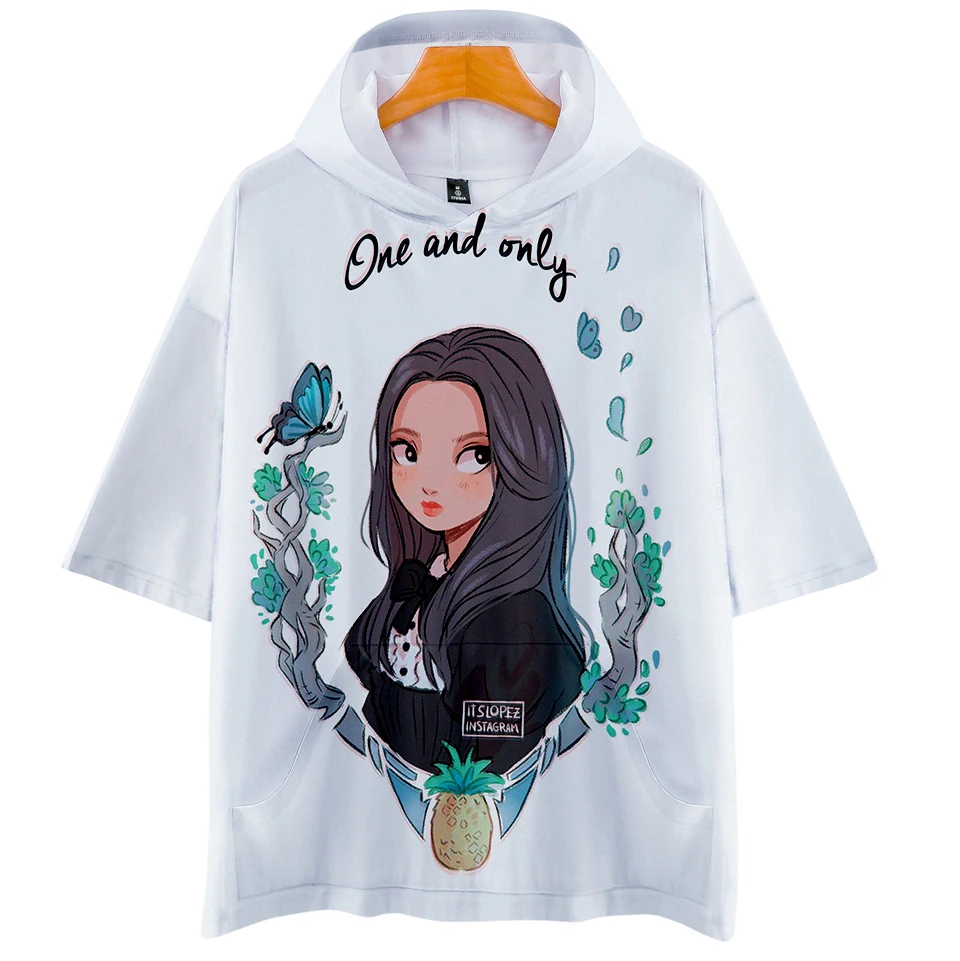 Толстовки LOONA с 3D рисунком модная летняя мягкая Модная Повседневная Футболка Kpop
