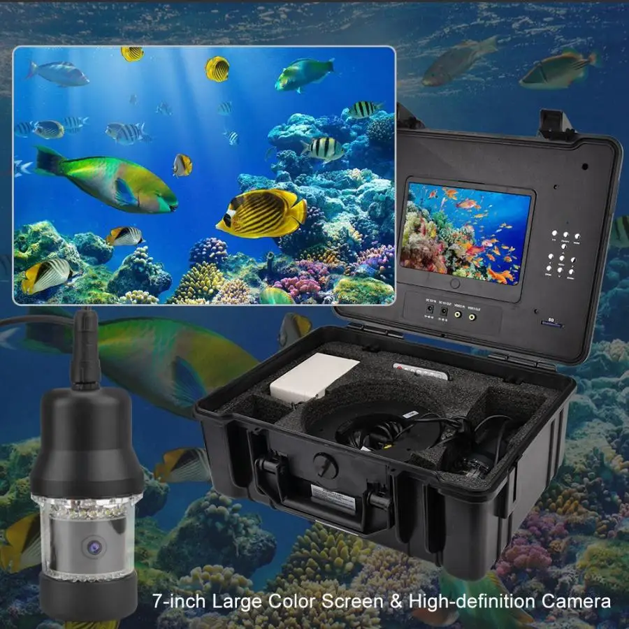 Подводная камера для подледной рыбалки 7 дюймов вращение на 360 градусов